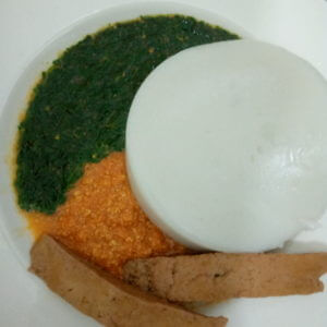 plat vegetalien Bénin Goussi Crincrin